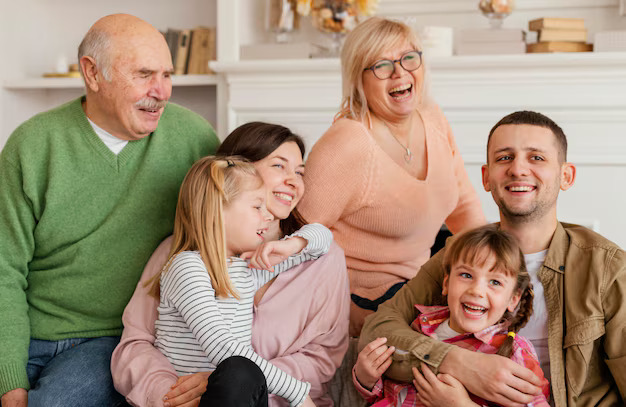 a family is happy after getting dental treatment
