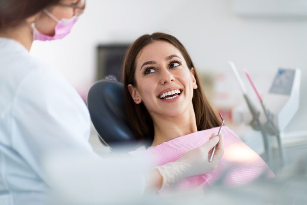 a patient is happy after getting dental treatment